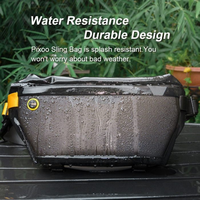 Divoom Sling Bag Customizable Pixel Art Fashion Design Outdoor Sport Waterproof for Biking Hiking Outside Activity 3 - Led Backpack