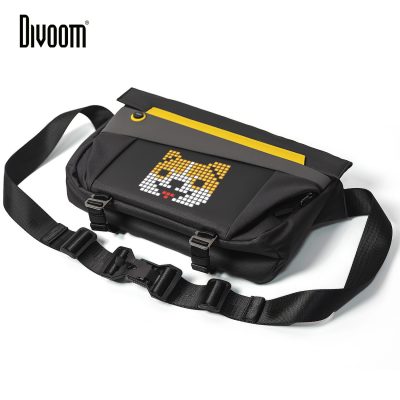 Divoom Sling Bag V Customizable Pixel Art Fashion Design Outdoor Sport Waterproof Mens and Women s 1 - Led Backpack