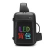 LED Display Chest Bag for USB charging Men s travel Shoulder bag DIY Smart Messenger Bags - Led Backpack