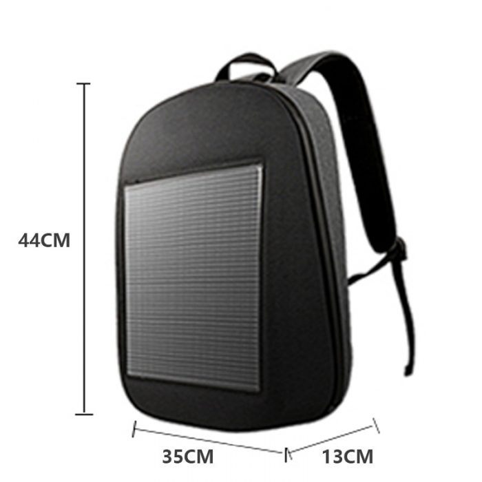 LED Display Screen Dynamic Smart Backpack Walking Advertising Light Bag Wireless APP Control Outdoor Backpacks Mochila 1 - Led Backpack