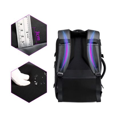 LED Smart Backpack Waterproof Large capacity Outdoor Advertising Display Backpack Cellphone Control Laptop Bag for Unisex 4 - Led Backpack