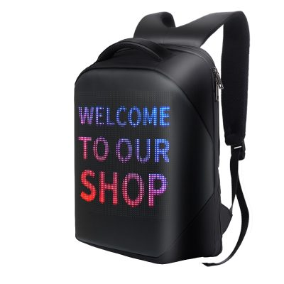 Newest 2021 LED Backpack 3 0 Waterproof WiFi Version Smart LED Screen Dynamic Advertising Backpack Cellphone 3 - Led Backpack